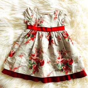 NWOT! Janie & Jack 6-12M 100% Silk Floral Dress